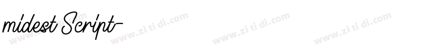 midest Script字体转换 midest Script字体转换